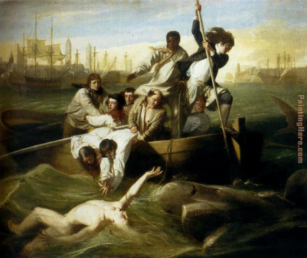 Brook Watson And The Shark painting - John Singleton Copley Brook Watson And The Shark art painting